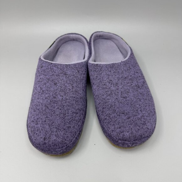 LL Bean Women's Sweater Fleece Slipper Scuff Slip on Purple Size 8 - Picture 5 of 9